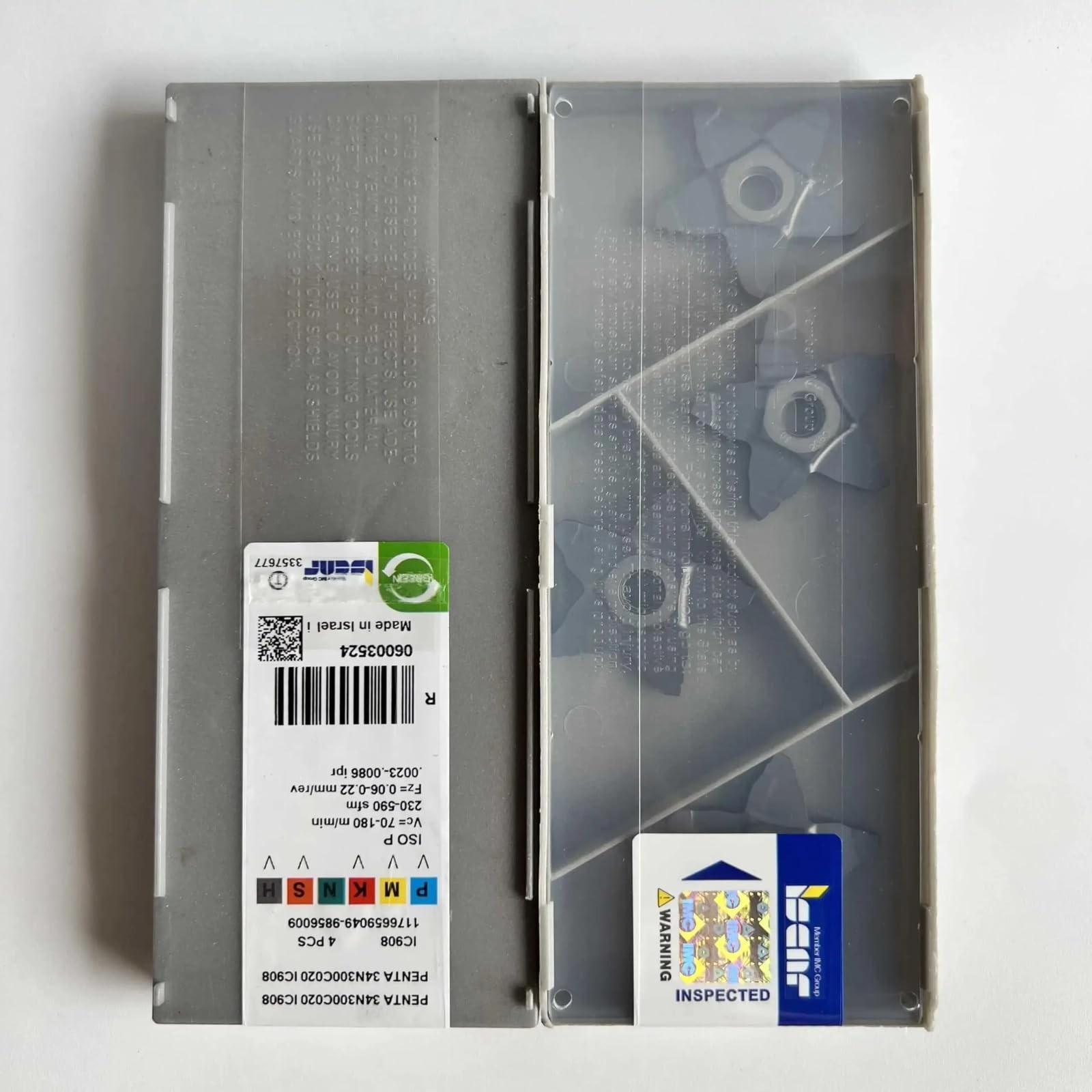 

ISCAR / PENTA34N300C020 IC908 /Industrial indexable Carbide Inserts 4 PCS