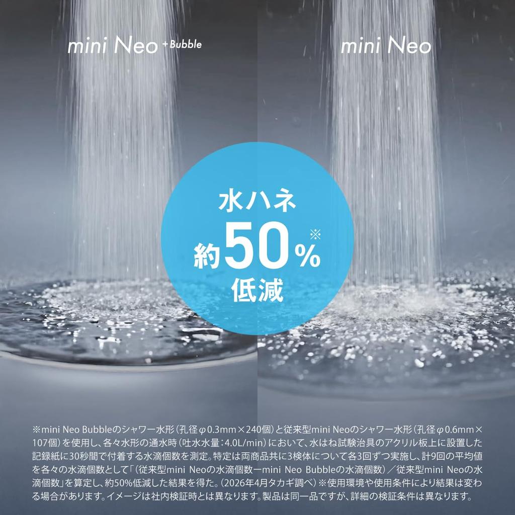 Takagi miniNeo Bubble Water Purifier, Faucet-Mounted, Ultra Fine Bubble, Made in Japan, Includes 1 Water Filter Cartridge, White (H790UWT6)