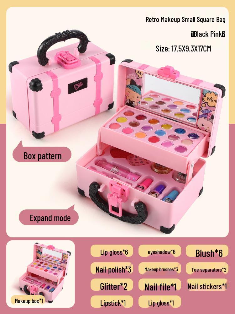 Children's Princess Makeup Handbag Set - Lipstick & Toys for Girls