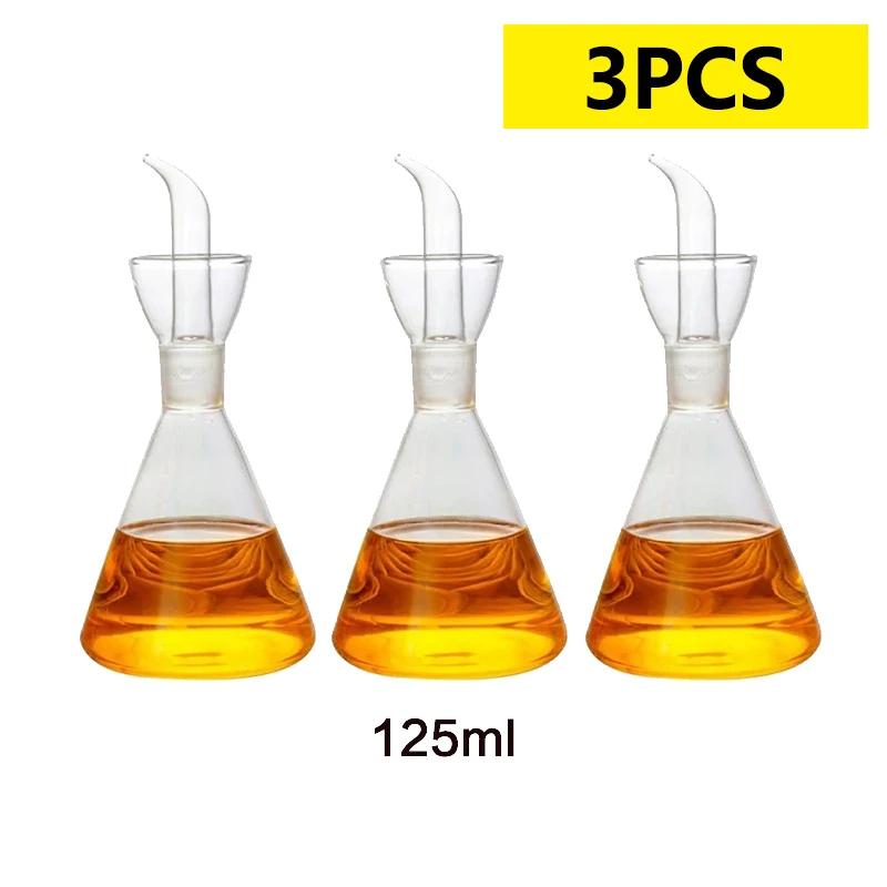 High Borosilicate Glass Anti-drip Oil Bottle Household Leak-proof Oil Vinegar Pots Kitchen Soy Sauce Seasoning Oil Pot Tool