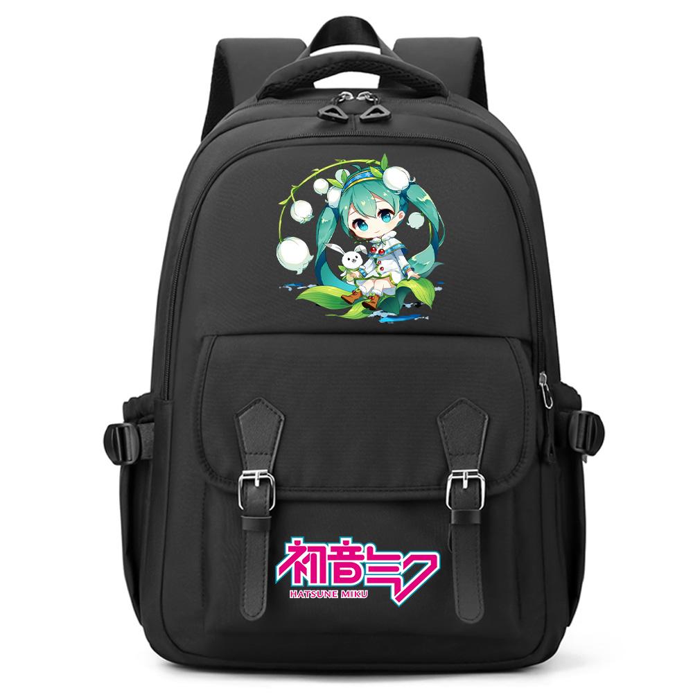 Anime Hatsune Miku Printed Large Capacity Backpack for Teenger Student Girl Boy Schoolbag Bookbag Women Waterproof Travel Bag Bookbag Mochila Gift