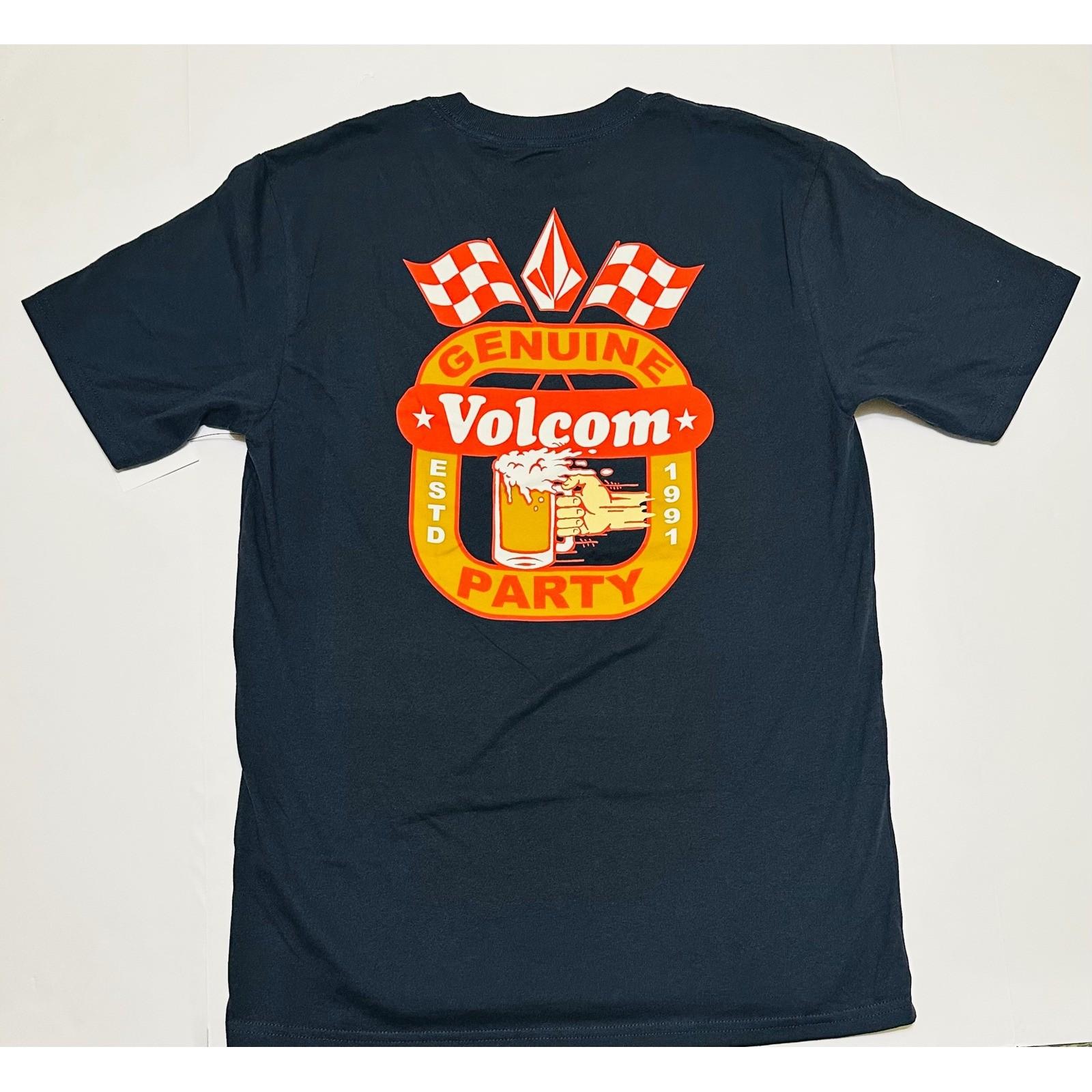 Volcom Mens Medium Navy Fifth Gear SST Party Racing Graphic Shirt 2024 NWT XXL