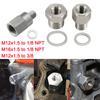 1PC M12x1.5 To 3/8 Oil Pressure Sensor Adapter Kit Fits LS Series Engine Swap Male To NPT Female Stainless Steel Car Accessory