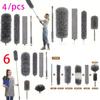 Dusting Feather Duster With Extendable Handle For Household Cleaning And Dust Removal