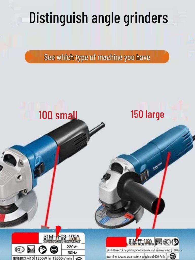 Automatic 100-Type Angle Grinder Converted to Woodworking and Grooving Machine for Plumbers & Electricians with Multi-Blade Grooving