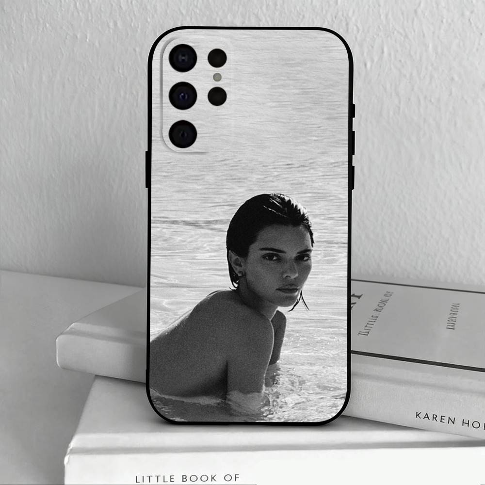 Model K-Kendall Nicole J-Jenner Phone Case For Samsung S25,24,23,22,30,21,10,9,Ultra,Plus,Lite,FE,4,5 G Soft Black Case