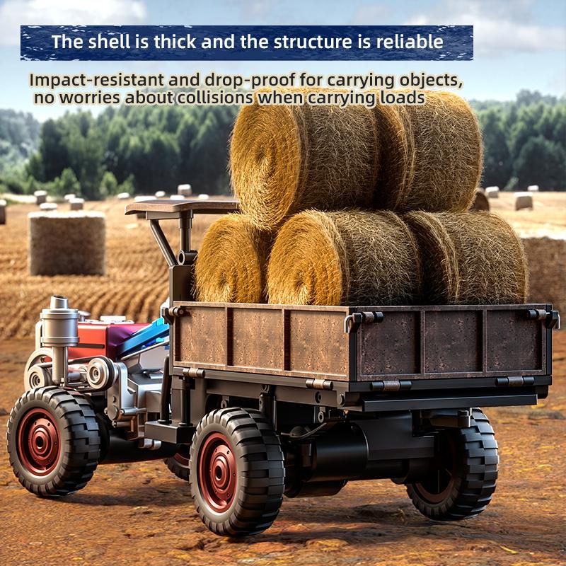 Non-Toxic Jjrc C8836 Handheld Tractor Remote Control Car Fully Proportional 4Wd Simulation Trailer Kid Rc Toy Vehicle Model Toy Gift