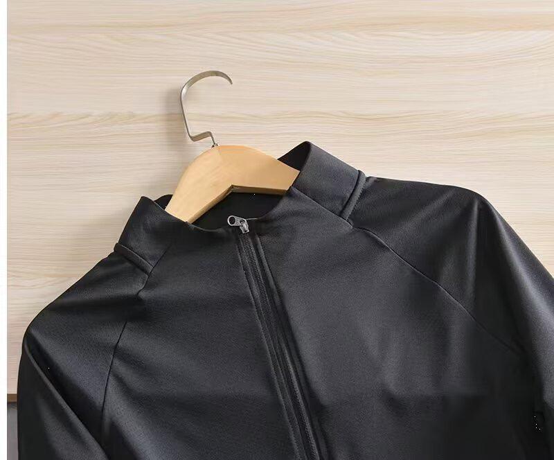 Men’s Long-Sleeve Quick-Dry Half-Zip Sports Top for Cycling, Running, and Training