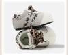 Spring 2026 Girls' Retro Leopard Print Baby Walker Shoes - Ugly Cute, Color Block Design.