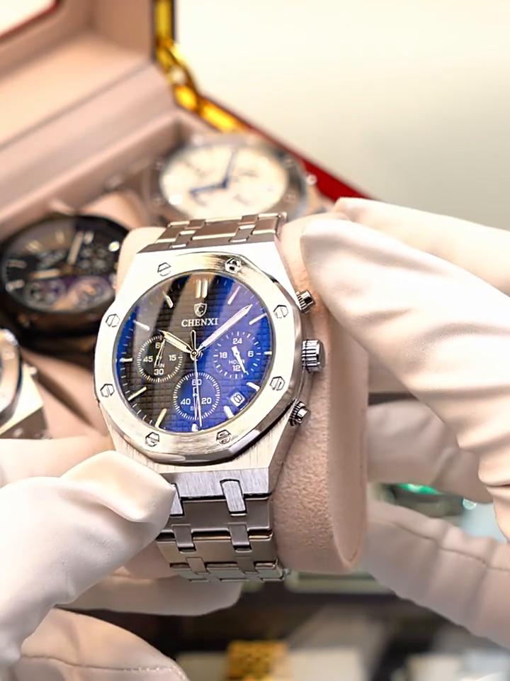 New TOP Brand Luxury Men's Watch With Box Men's Multifunctional Sports Watch Waterproof Men's Quartz Watches AVE