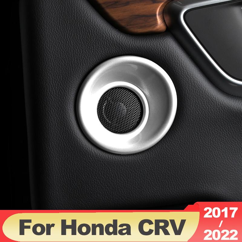 Carbon Faser Stil Auto Vorne Hinten Tür Säule Stereo Lautsprecher Rahmen Abdeckung Trim Für Honda CR-V CRV 2017 2018 2022