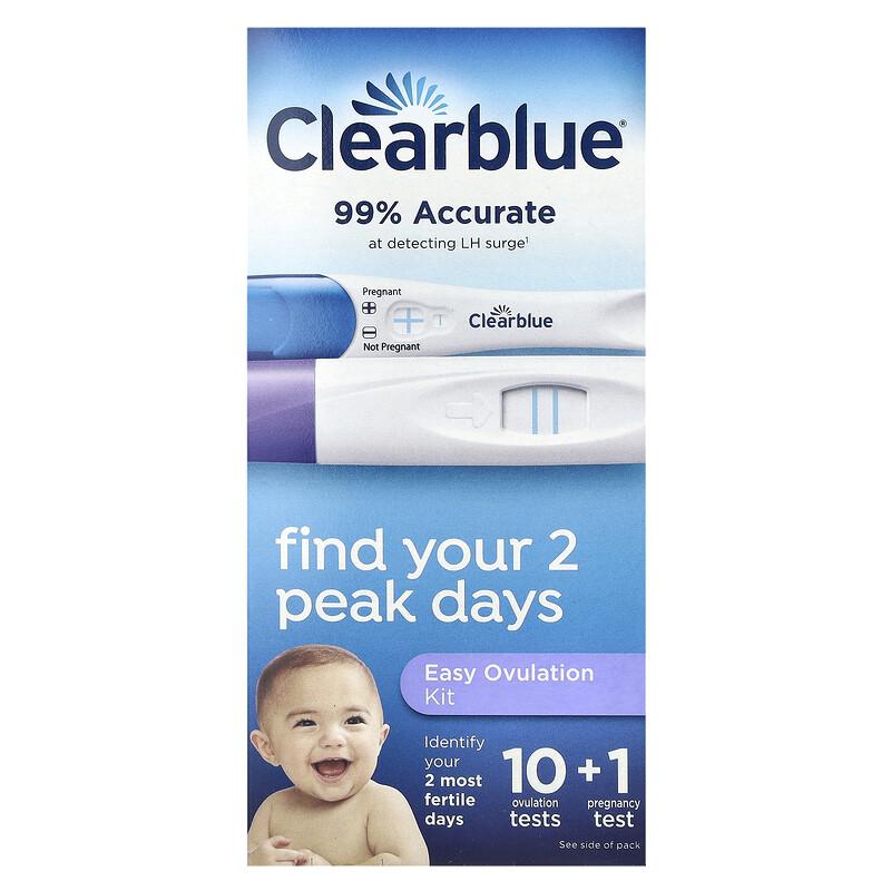 Easy Ovulation Kit, 10 Ovulation Tests + 1 Pregnancy Test