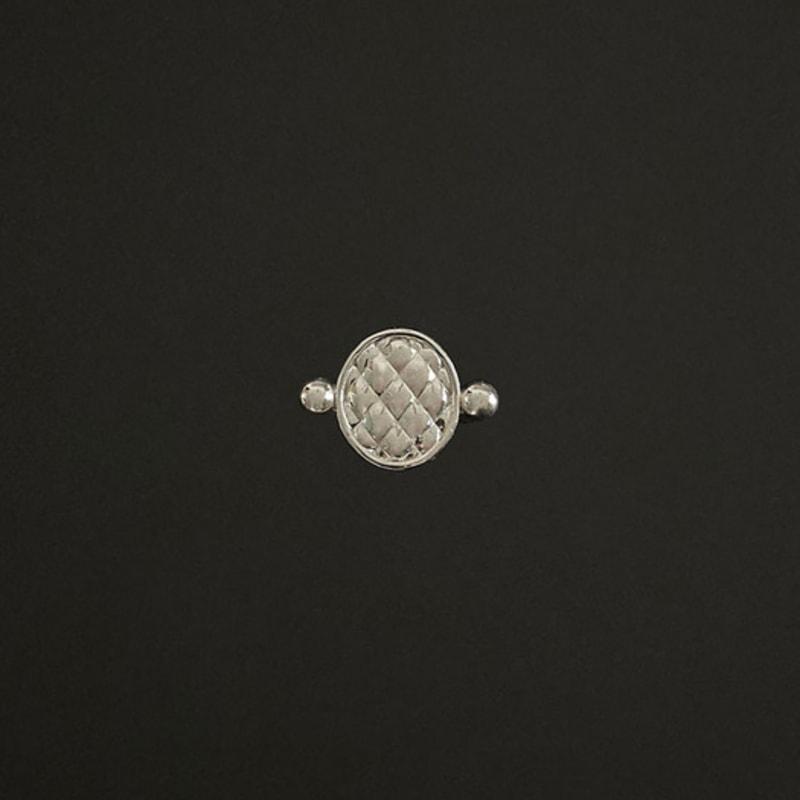 

BORNETE COLLECTION_HER GAZE_Snood check volume ring GOLD(18K gold plated)