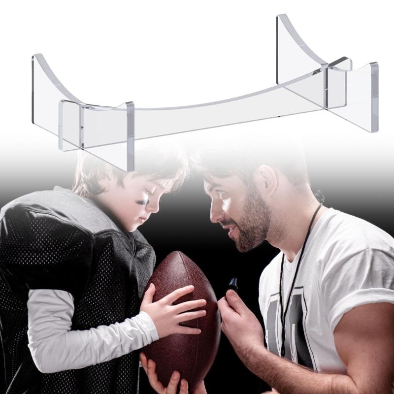 2Pieces Acrylic Sports Signature Ball Holder Stand for Displaying Basketballs Footballs Soccer Balls and More