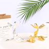 Ball Base Gold Sliver Tree Leaf Shape Metal Holder Sphere Stone Support