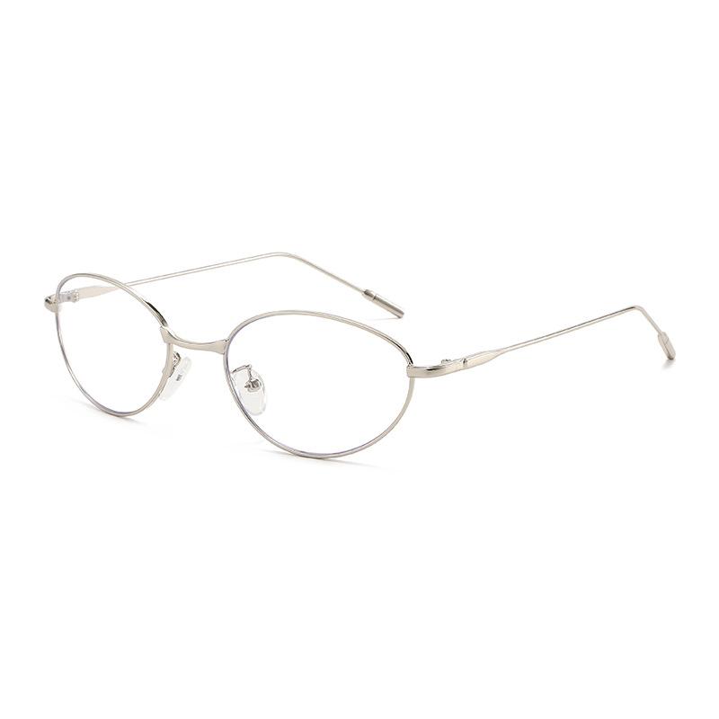 2025 Trending Oval Cat-Eye Sunglasses for Women Fashion Retro Y2K Metal Frame Sun Glasses UV400 Protection Wholesale
