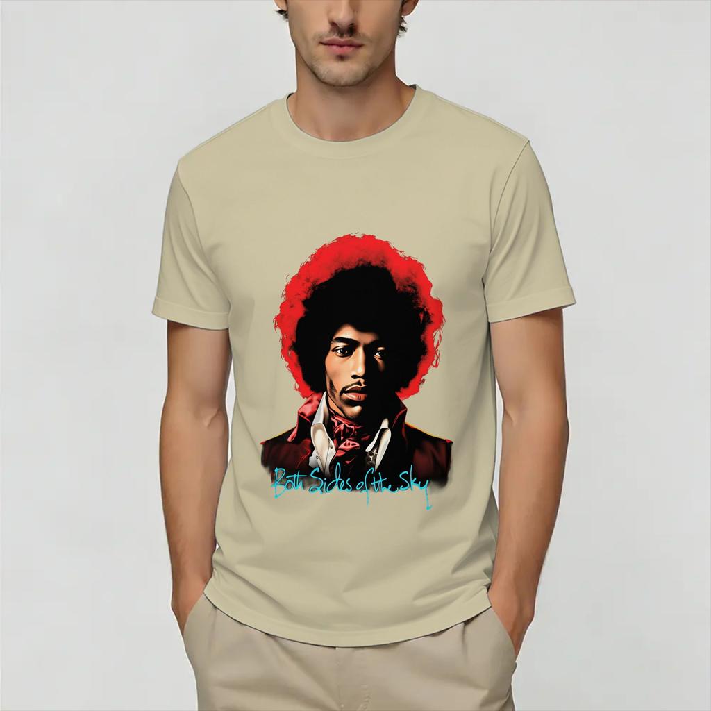Funny Jimi Hendrixs TShirts Unisex O Neck Pure Cotton T Shirt Short Sleeve Tee Shirt Big Size Tops