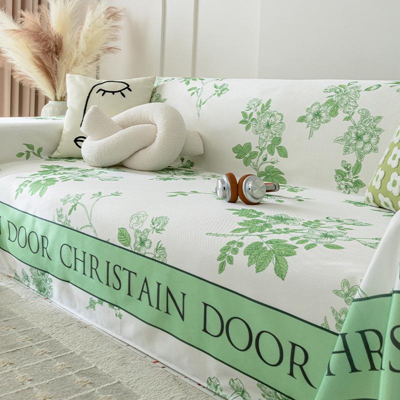 Ice Silk Sofa Cover Cloth a Whole Sofa Living Room with Summer Mat Seat Cover Cover Thin All-Inclusive