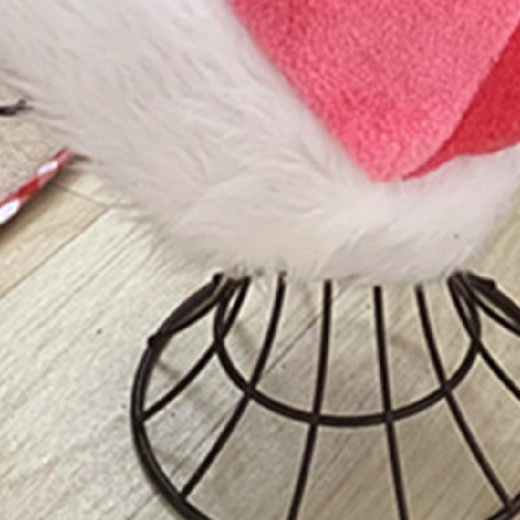 Christmas Party Hat Furry Christmas Hat Plush Santa Hat Christmas Party Decor