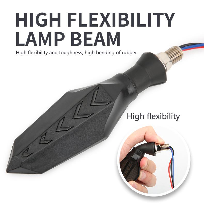 Hot Sale Motorbike Accessories Double-Sided Flowing Turn Signal 12V LED Flashing Indicator Light Motorcycle Winker Lamp