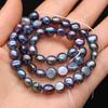 1String, Black Natural Nugget Pearls Beads, for DIY Necklaces Bracelets Accessories, Jewelry Making, Birthday, Wedding, Party Gifts 36cm