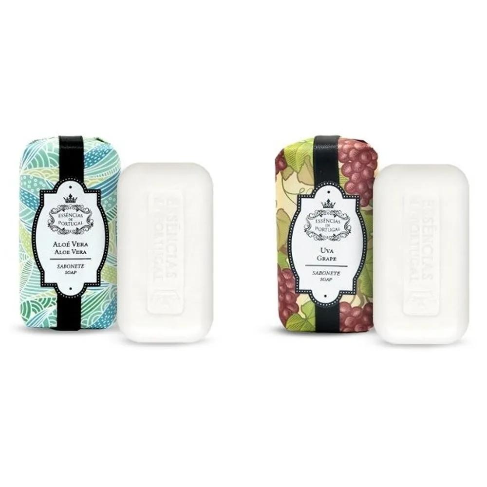 

Portugal [Essencias] Natural Soap 2-Piece Set 2 (Aloe Vera + Grape Soap 150g)