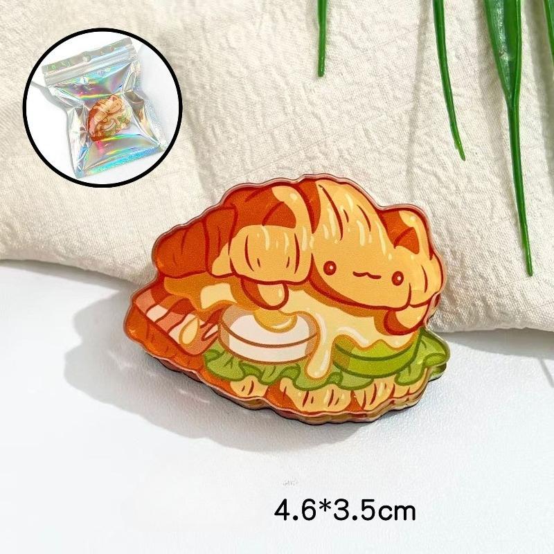 1 STÜCK Neuer Trend Niedlicher Cartoon Capybara Acrylclip Kreative Studententest Büroklammer Snack-Verschlussklammer Bürodokument Pillenbinder
