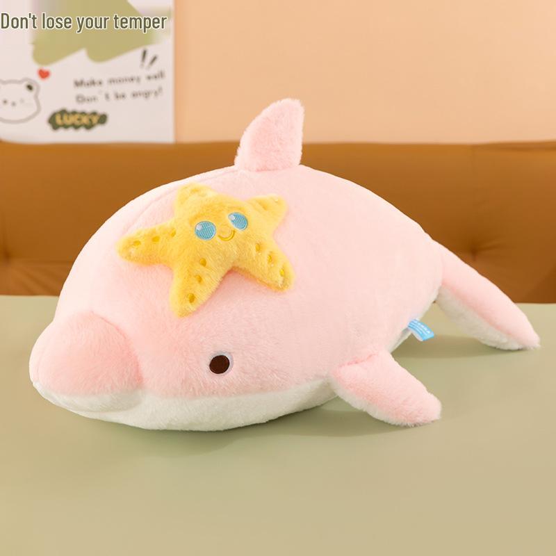 Cute Dolphin Plush Toy - Soft Marine Animal Pillow & Sleep Companion for Children
