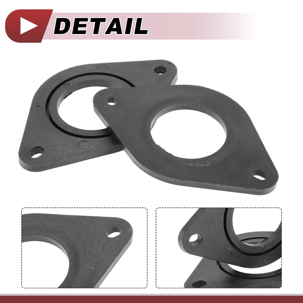 HEROFFIX Compatible with Toyota Tacoma Front Speaker Subwoofer Mount Compatible with Racquet Ring Black 2pcs Audio Coaxial Speaker Spacer Ring Tweeter