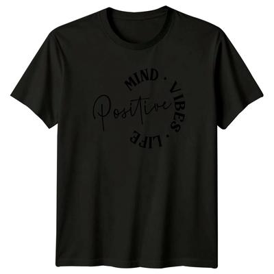 Mind Positive Vibes Life T-Shirt Positive Affirmation Wellness Lifestyle
