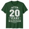 20th Wedding Unisex T Shirt Anniversary Gifts For Husband Or Wife After 20 Years