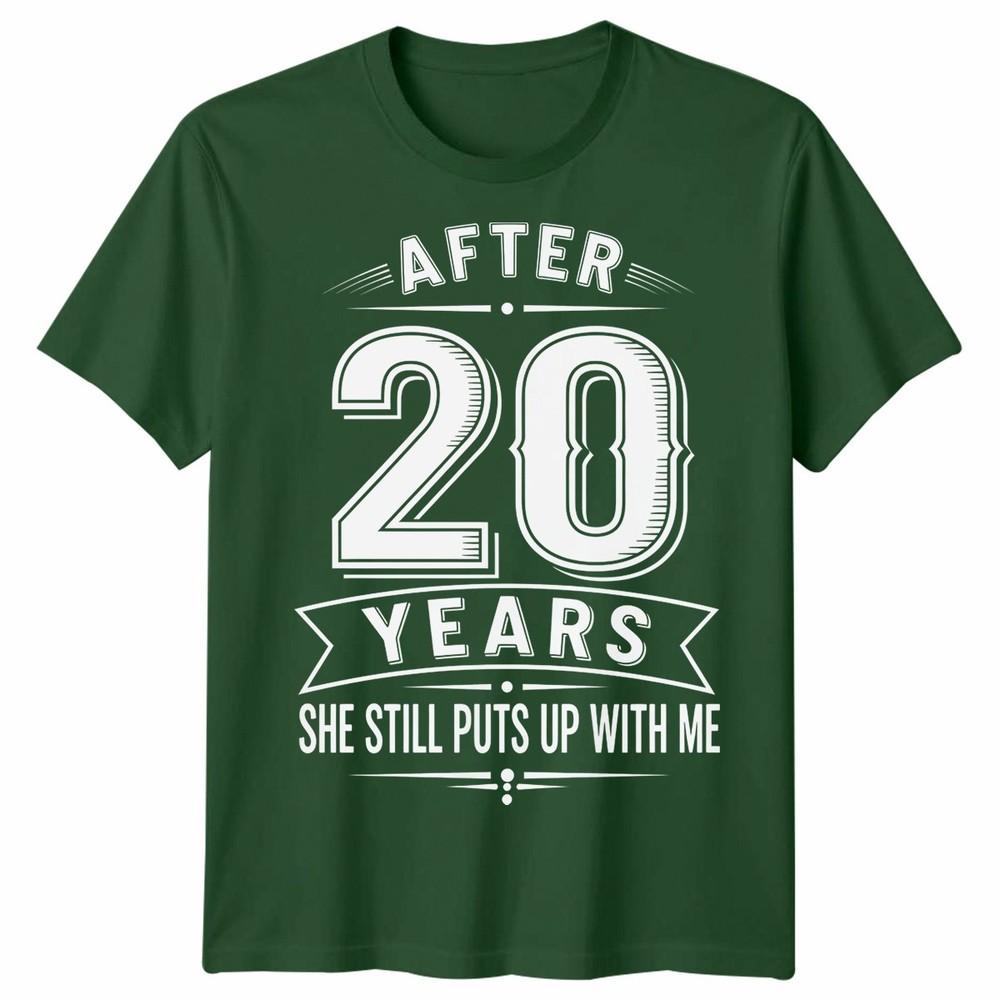 20th Wedding Unisex T Shirt Anniversary Gifts For Husband Or Wife After 20 Years