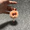 Cartoon Hairball Cat Pendant Decorative Cute Elf Small Briquettes Keychain Kawaii Plush Cat Plush Ball Key Chain Women Men