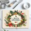Kitchen Drainage Mat 2D Flat Blueberry Fruit Pattern Pad Super Absorbent Tableware Drying Board Cushion Countertop Rug