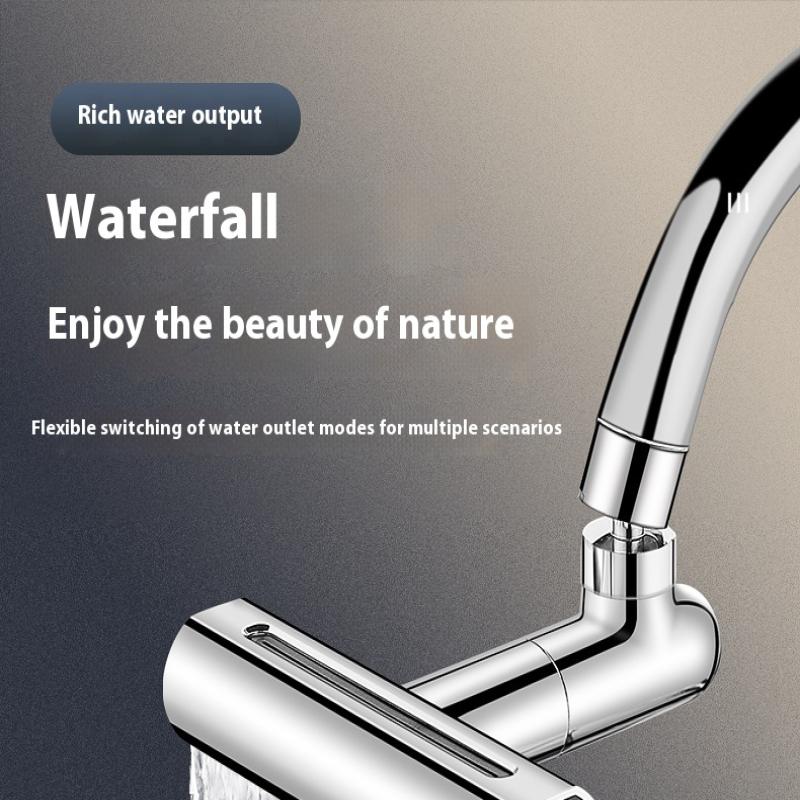 Baterie Bucătărie Cascadă Trei Moduri Universală Pivotantă Extensibilă Duză Anti-Stropire Chiuvetă Multifuncțională