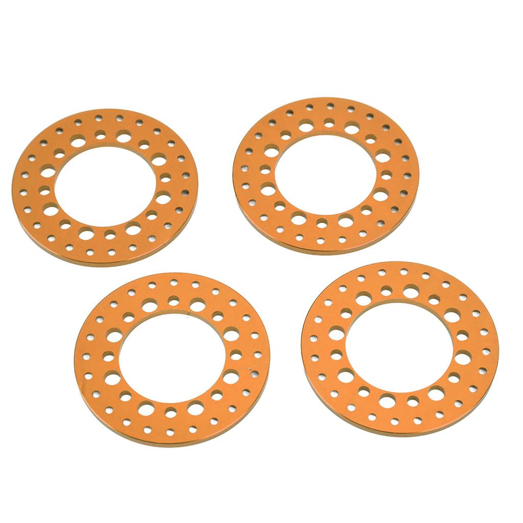 4Pcs 1.9in Wheel Outer Rings Rims Increase Stability CNC Machining Aluminum Alloy RC Wheel Outer Rings Rims for 1Celsius10 RC