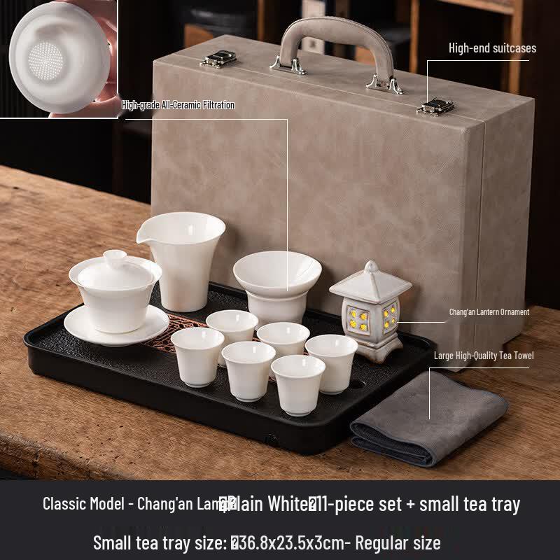 Ru Han Classic Ceramic Tea Set with Gaiwan