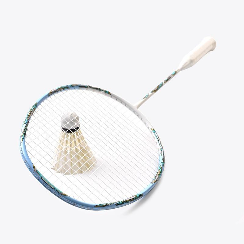 Carbon Fiber Badminton Racket 4U Lightweight Offensive Type Beginners Outdoor Training Home Use