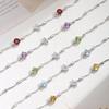S925 sterling silver bracelet women's natural crystal stone hand jewelry Valentine's Day gift for girlfriend