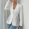 Women's Lace Trim Slim Fit A-Line for Winter Work and Party Wear