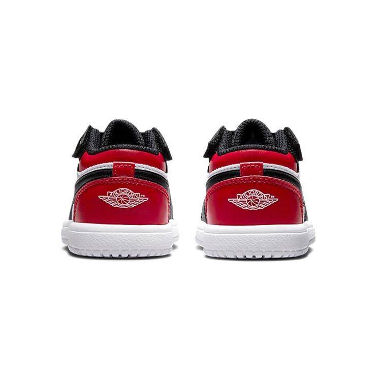 Air Jordan 1 Low ALT TD Bred Toe Baby Sneakers Gym-Red White Black CI3436-612