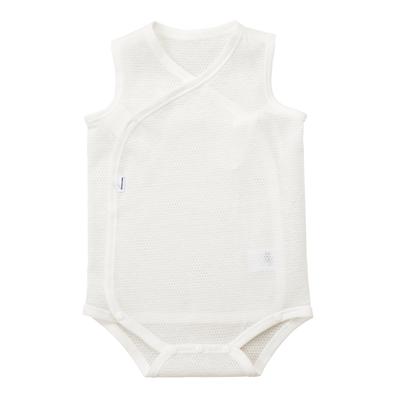 Macaquinho de Bebê Sem Mangas Miki House Sólido Feito para Meninos e Bebês Tamanho Roupa Íntima, Cor, 100% Algodão, Japão, Meninas, Recém-nascidos, Roupas, Infantil