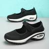 Women's Casual Mesh Shoes Breathable Sneakers Air Cushion Sport Running Shoes Non Slip Wedge Platform Shoe Loafers Zapatos Mujer