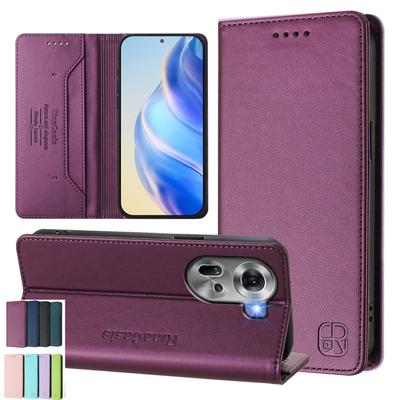 Für Realme GT3,C55,C21Y,V11,Narzo 60 Pro,C53,C65,C75,Realme 10,Realme 11,Realme 12...Premium PU-Lederhülle im Brieftaschen-Stil, Stoßfest & RFID-Blockierend