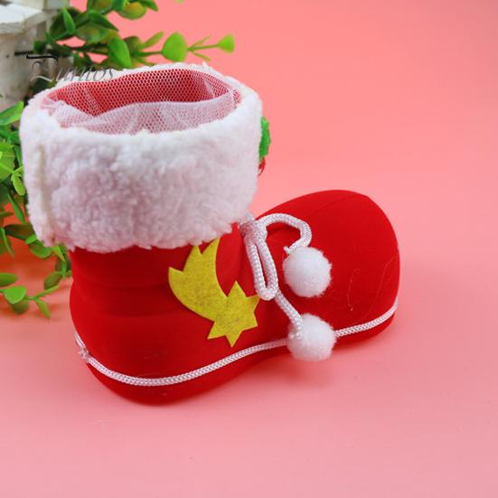Christmas Boots Reused Increase Atmosphere Decorate Christmas Decoration Candy Boots