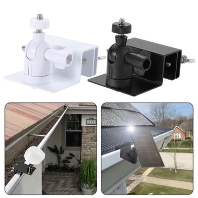 Weatherproof Gutter Mount Rustproof Corrosion Resistant 360-Degree Angle Adjustment Weather-proof Camera Gutter Mount