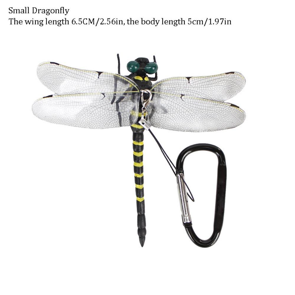 

Portable Artificial Dragonfly Clip 3D Repellent Tool Dragon Fly Clips Decor Craft Dragonfly Hat Clip for Garden Camping Yard