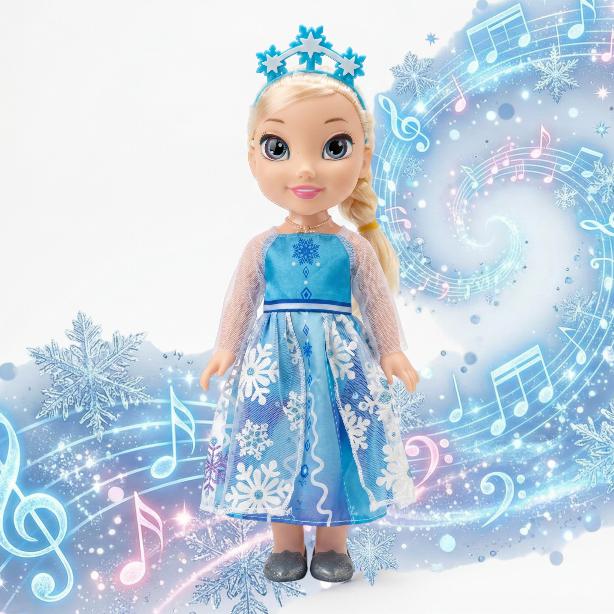 Elsa frozen regno di ghiaccio cantante luminosa grande bambola regalo per bambini