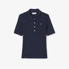 Lacoste Women's Pointelle Ribbon Croc Polo Shirt DF5296-56G166