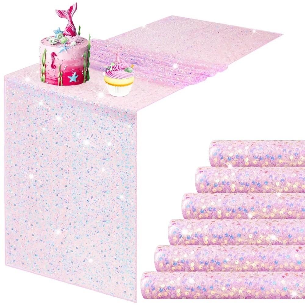 Sequin Fabric Glitter Table Runner Decorative Table Runner Party Tablecloth Wedding Party